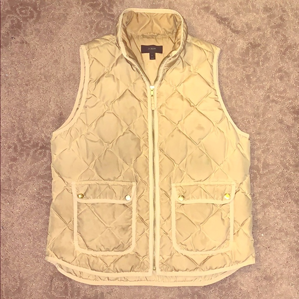 Camel Vest, J.Crew